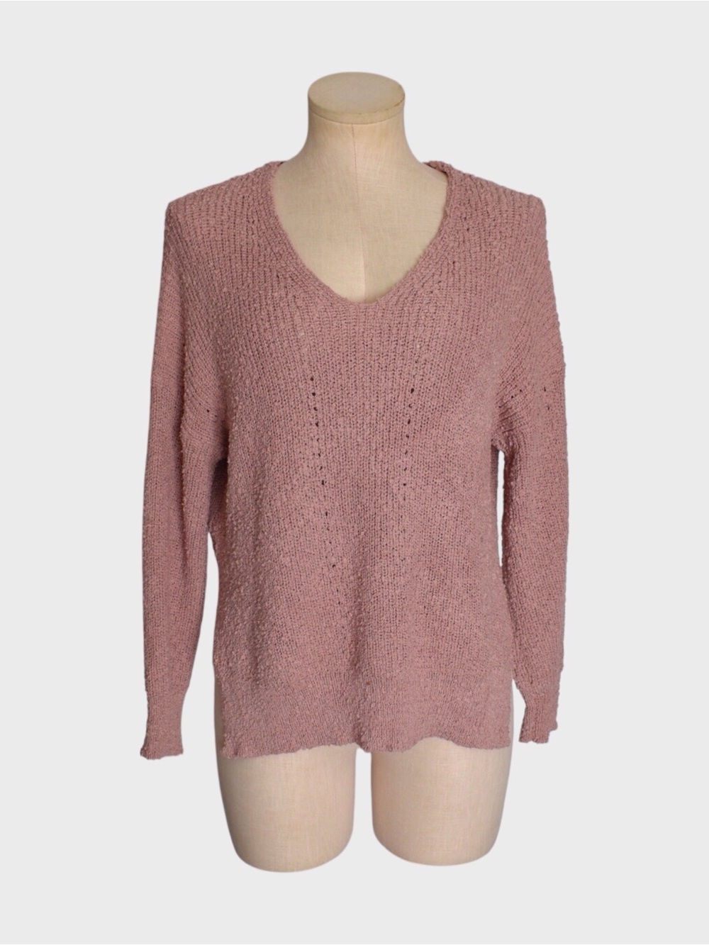 Debut V Neck Lightweight Knit Sweater